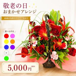 敬老の日専用デザイナーにおまかせフラワー5,000円 送料無料