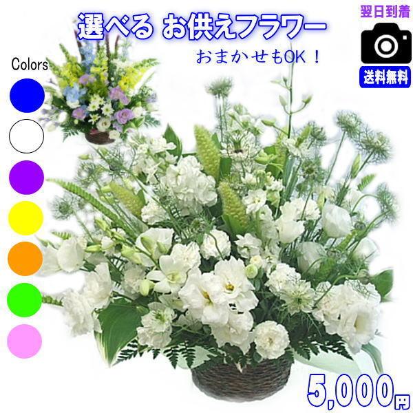 お供え・お悔やみに贈る花 アレンジメント 花束 5,000円 送料無料 翌日配達  クール便対応！ ...