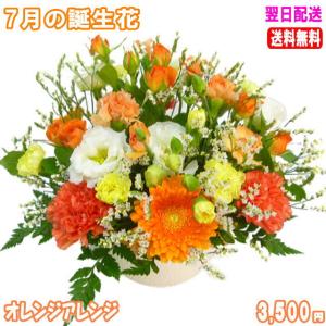 花 ギフト 誕生日 7月の誕生花 オレンジアレ...の詳細画像1