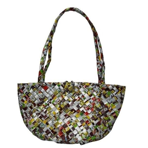 Kilus ジュースバッグ かごバッグ シルバー ブラウンエコバッグ マイバッグ おしゃれ 折り畳み...