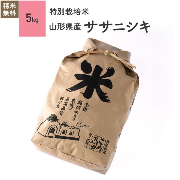 米 お米 5kg ササニシキ 山形県産 特別栽培米 5年産