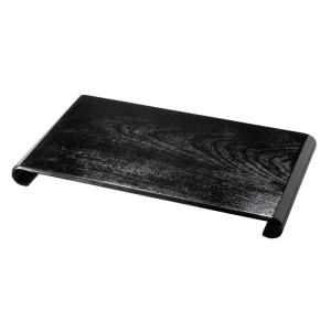 PC 花台 黒ケヤキ杢彫 14号 001-1005(華台)