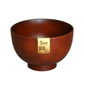 汁椀 食洗機対応 SEE ライトブラウン 001-1405