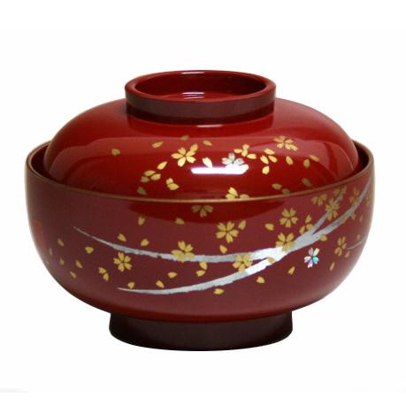 食洗機対応 雑煮椀 はるか（朱）日本製