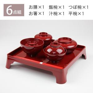お食い初め 食器セット 総朱 男の子用 日本製の詳細画像1