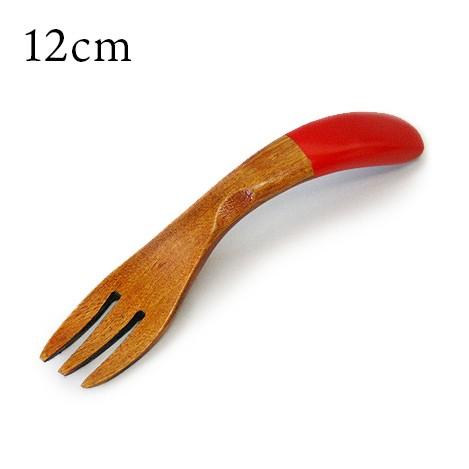 木製 子供フォーク 赤 001-1894
