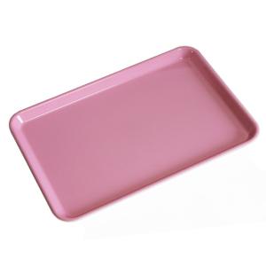 33cm ペット樹脂 ノンスリップ トレー ピンク すべり止め 食洗機対応 電子レンジ対応