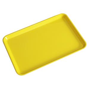 33cm ペット樹脂 ノンスリップ トレー イエロー すべり止め 食洗機対応 電子レンジ対応