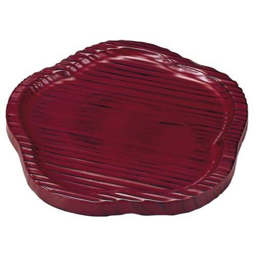 木製 5.5梅型銘々皿 杉根来 うるし塗（盛皿）001-407