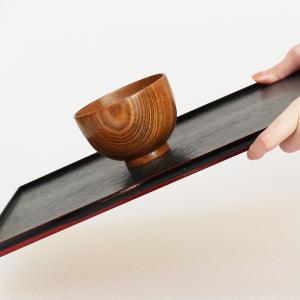 両面長角膳 ノンスリップ加工 36cm 1枚(...の詳細画像3