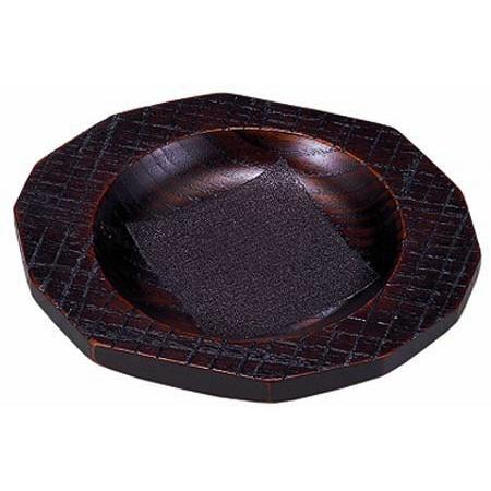 木製 5.5銘々皿 布張 古代塗（うるし塗）（盛皿）001-409