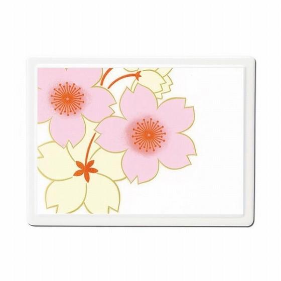 蒔絵 付箋ケース 桜花（白）