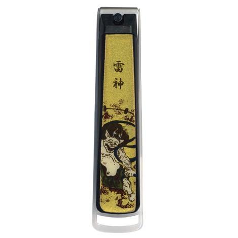 蒔絵 爪切り 雷神 桐箱入り 橋本漆芸 （漆器、伝統工芸、ギフト、お土産、つめ切り）
