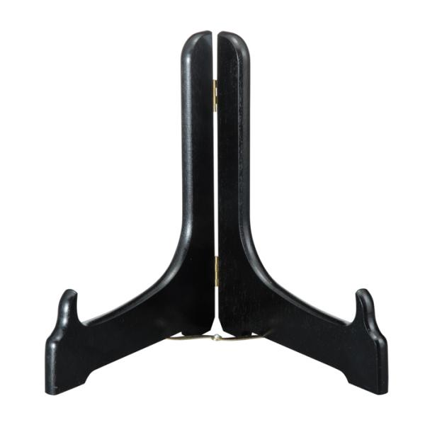 紀州塗 木製 皿立て 黒 10.0寸