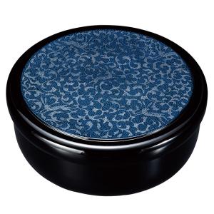 茶櫃 茶びつ 8寸 杢目 漆器 茶 ブラウン 旅館 料亭 湯飲み 入れ物