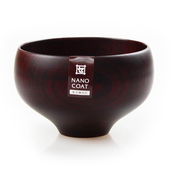 木製 汁椀 食洗機対応 ナノコート 国内加工 ＴＳＵＢＯ Type1 BR