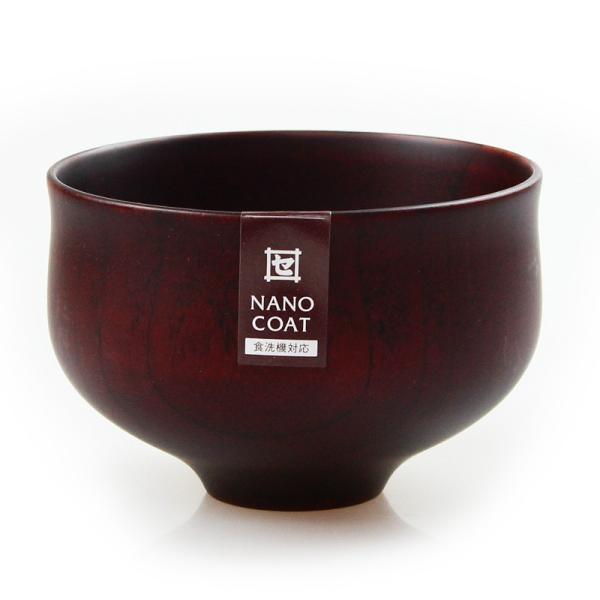 木製 汁椀 食洗機対応 ナノコート 国内加工 ＫＡＭＥ Type2 BR