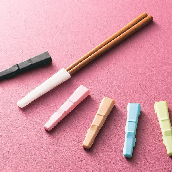 選べる箸キャップ（黒・白・ピンク・ベージュ・ブルー・グリーン）（携帯箸 マイ箸 はしキャップ 箸カバ...