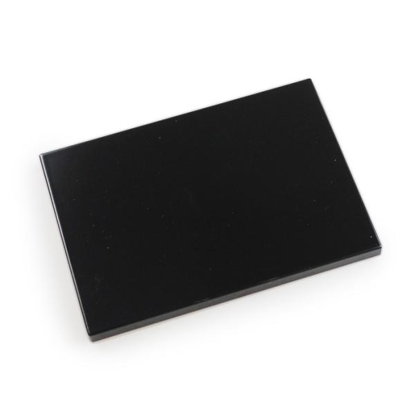 木製 敷板 長角 6.0 (18cm)（黒）目はじき 箱なし 25-59-1（華台 花台）