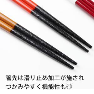 郵送で送料無料 箸 若狭箸 食洗機対応 9色か...の詳細画像4