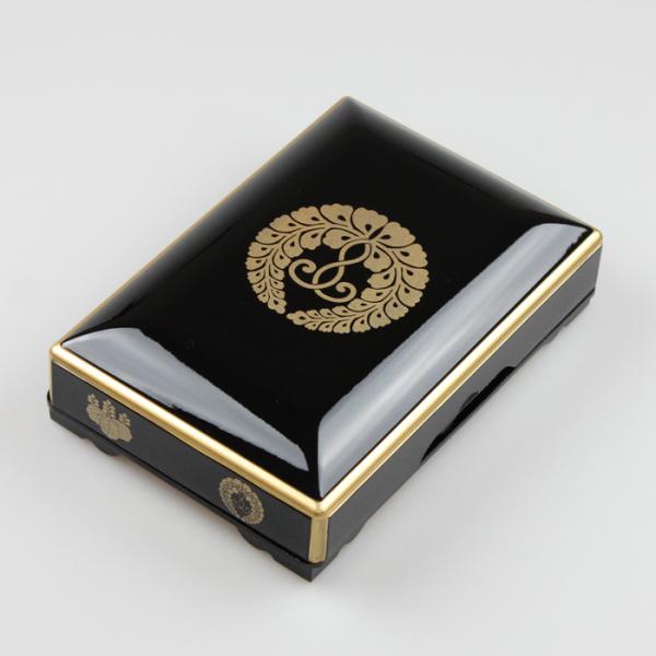 紀州漆器 御文章箱 中 下り藤 西紋 御文箱