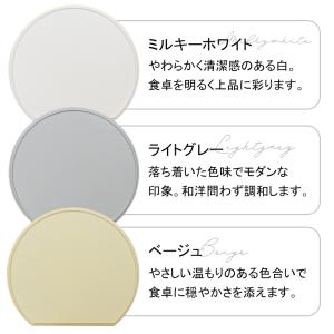 半月盆 36cm ノンスリップ加工 日本製 軽...の詳細画像1