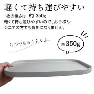 長手盆 36cm ノンスリップ加工 日本製 軽...の詳細画像3
