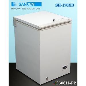 サンデン 冷凍ストッカー W585xD650xH900 2021年式 SH-170XD 単相100V チェストフリーザー 冷凍庫 業務用 【送料別】★260611-R2