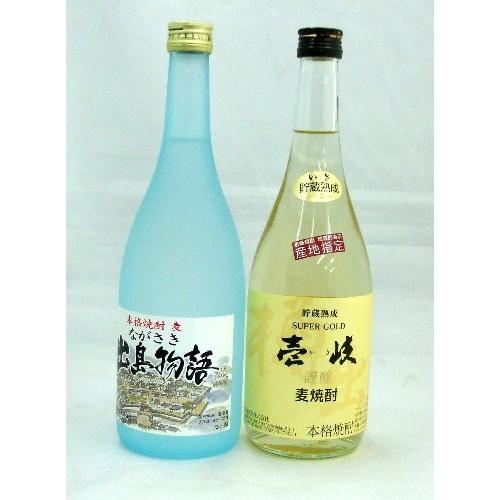 長崎麦焼酎 送料無料　出島物語　壱岐ゴールド22°焼酎・２本入りギフトセット