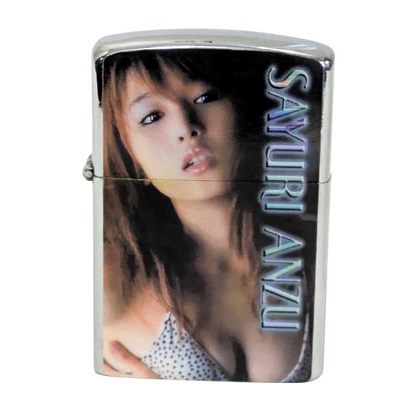 メール便送料無料 未使用品 オイルライター あんず プリント 杏 さゆり ジッポ 型 オイル燃焼ライ...
