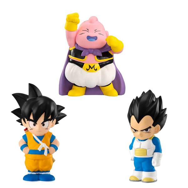 送料無料 開封済 未使用 ドラゴンボールDAIMA フィギュア ソフビッツ　子供になった悟空たち3体...