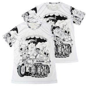 メール便送料無料 則巻一家おでかけドライブ  Dr.スランプ キャラクターTee 吸汗速乾 半袖 ジャージTシャツ｜efc