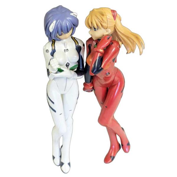 HGプラグスーツ 惣流・アスカ・ラングレーと綾波レイのセット フィギュア ヱヴァンゲリヲン新劇場版 ...