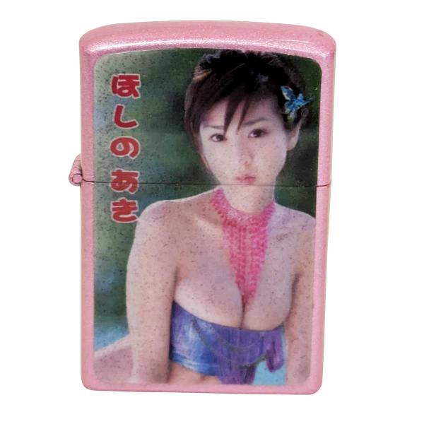 メール便送料無料 未使用品 オイルライター  特注品 プリント ほしの あき