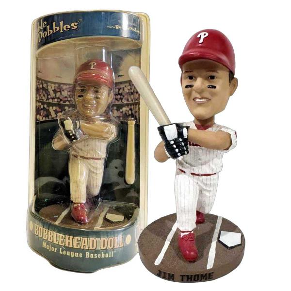 米野球殿堂入り ジム・トーミ  首振り人形 MLB公式 フィラデルフィア・フィリーズ デッドストック...