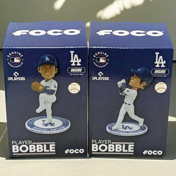 2026新入荷 投げて！打って！ 大谷翔平 ボブルヘッド 5インチ プレミアム2個セット