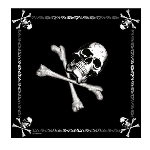 スカル海賊旗 バンダナ 22インチ四方 ロスコ Rothco Jolly Roger Bandana...