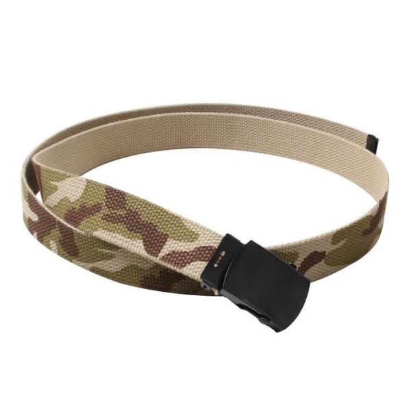 54inc約140cmサイズ 迷彩ロング丈GIベルト ミリタリー ロスコ  USA直輸入 Rothc...