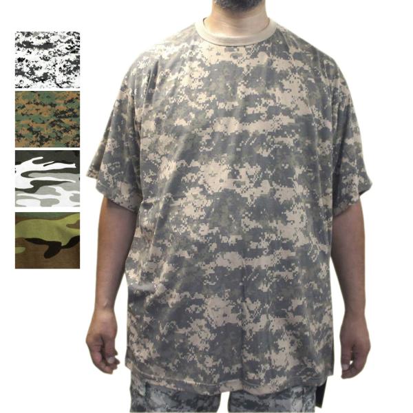 超ビッグなUSA4XLサイズ 迷彩Tシャツ ミリタリー ROTHCO CAMO T-SHIRTS 米...