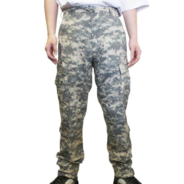 米軍ACU迷彩 コンバットパンツ 8ポケットスタイル ロスコ Rothco Camo Army Co...