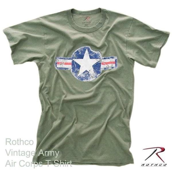 ヴィンテージ 米陸軍航空隊 ロゴTシャツ ロスコ Rothco Vintage Army Air C...