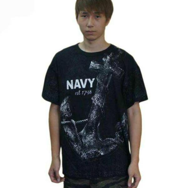 米海軍1798年 碇プリント Tシャツ  ロスコ  ヴィンテージROTHCO 1978 Navy A...