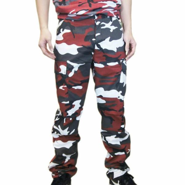 タクティカル迷彩BDUパンツ  ダンスレッド柄 ロスコ ULTRA FORCE 米軍ファティーグ仕様...