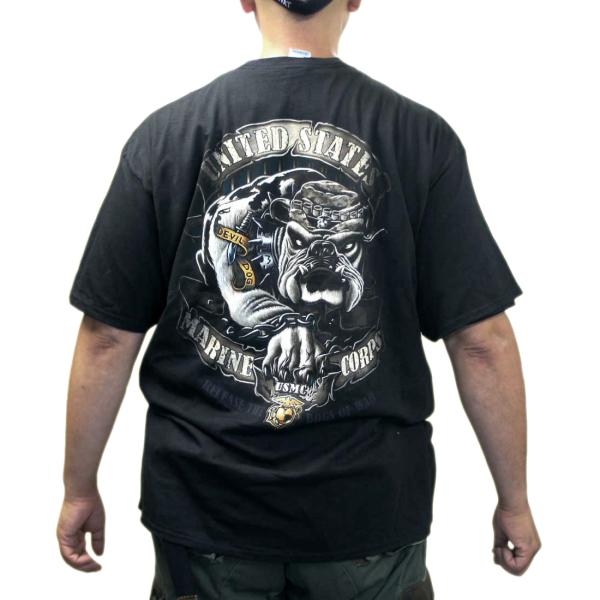 ビッグなUSA 2XLサイズ 海兵隊 ブルドック Tシャツ  ロスコ アメリカ直輸入Rothco U...