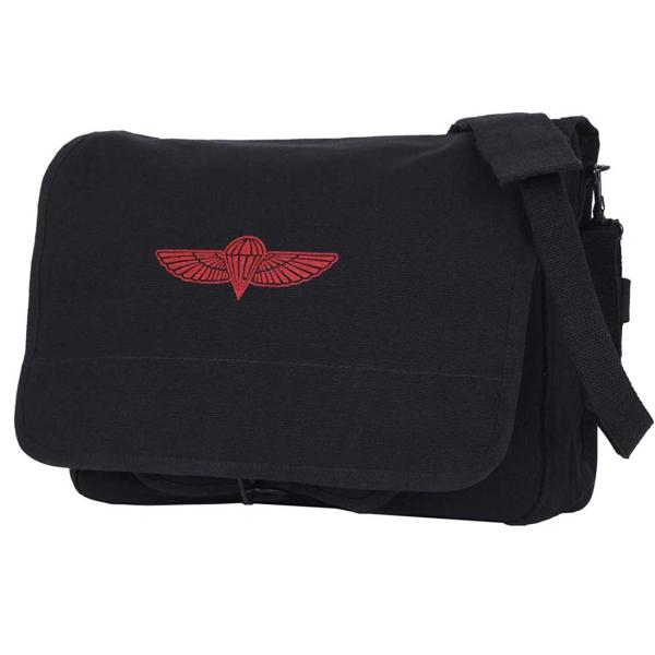 ロスコ ミリタリー クラシック イスラエル 型 メッセンジャー バッグ 黒 ヴィンテージ加工 Rot...