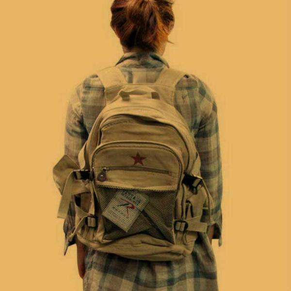 ロスコ  ミリタリー バック ヴィンテージ 星 リュックサック カーキ バックパックRothco V...