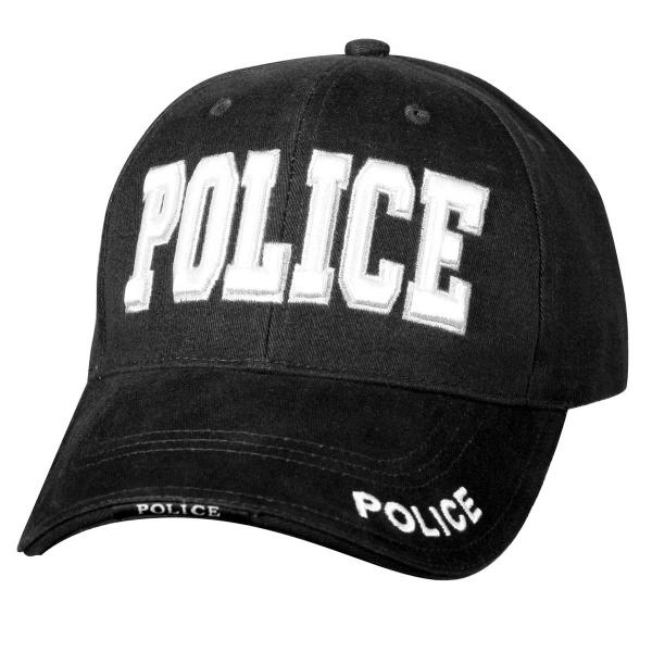 送料無料 ポリス キャップ 刺繍ロゴ 黒 ベースボール キャップ ロスコ ROTHCO