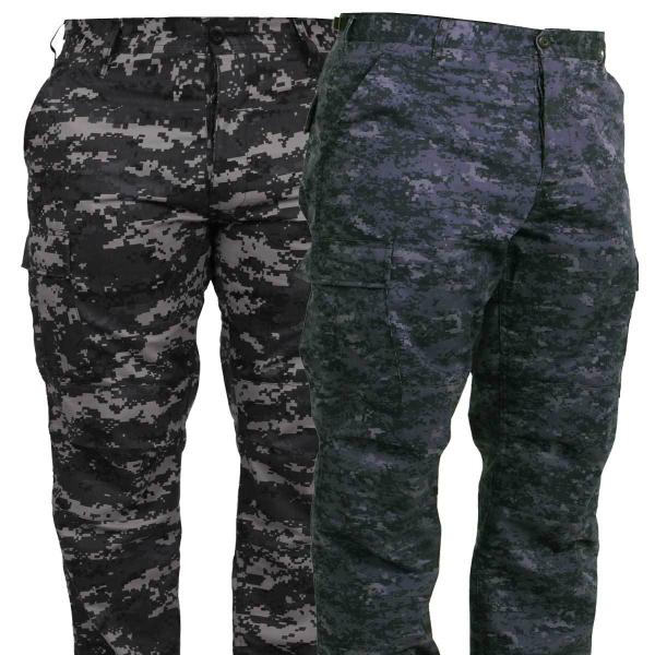 ビッグサイズ (USA)   迷彩 カーゴパンツ ミッドナイト＆アーバン デジタル柄 メンズ ミリタ...