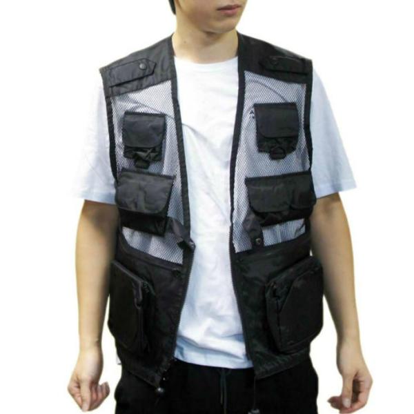 送料無料 ロスコ ミリタリー タクティカル ベスト メッシュタイプ ブラック アメリカ海兵隊武装偵察...