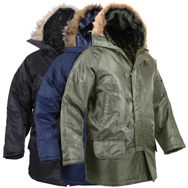 送料遼無料 N3Bフライトジャケット 完全防寒ファー付 ロスコ ROTHCO N-3B Milita...